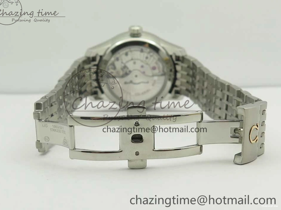 0403 De Ville Hour Vision 41mm SS VSF 1:1 Best Edition White Dial on SS Bracelet A8500 Super Clone Casual 7946